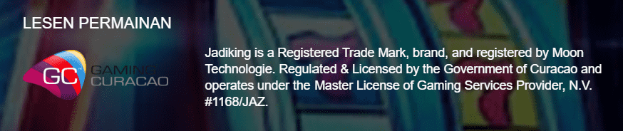 Jadiking’s Curacao licence ID