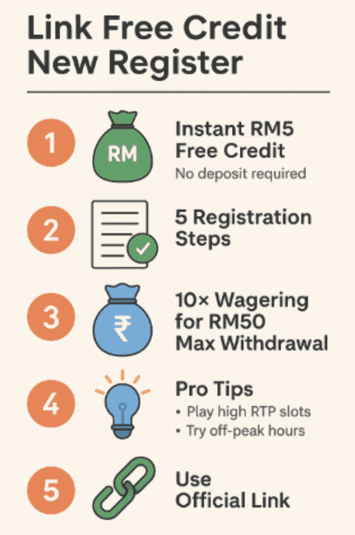 Step to claim Link Free Credit New Register